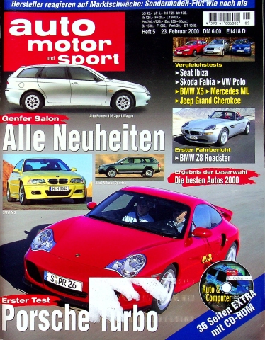Deckblatt Auto Motor und Sport (05/2000)